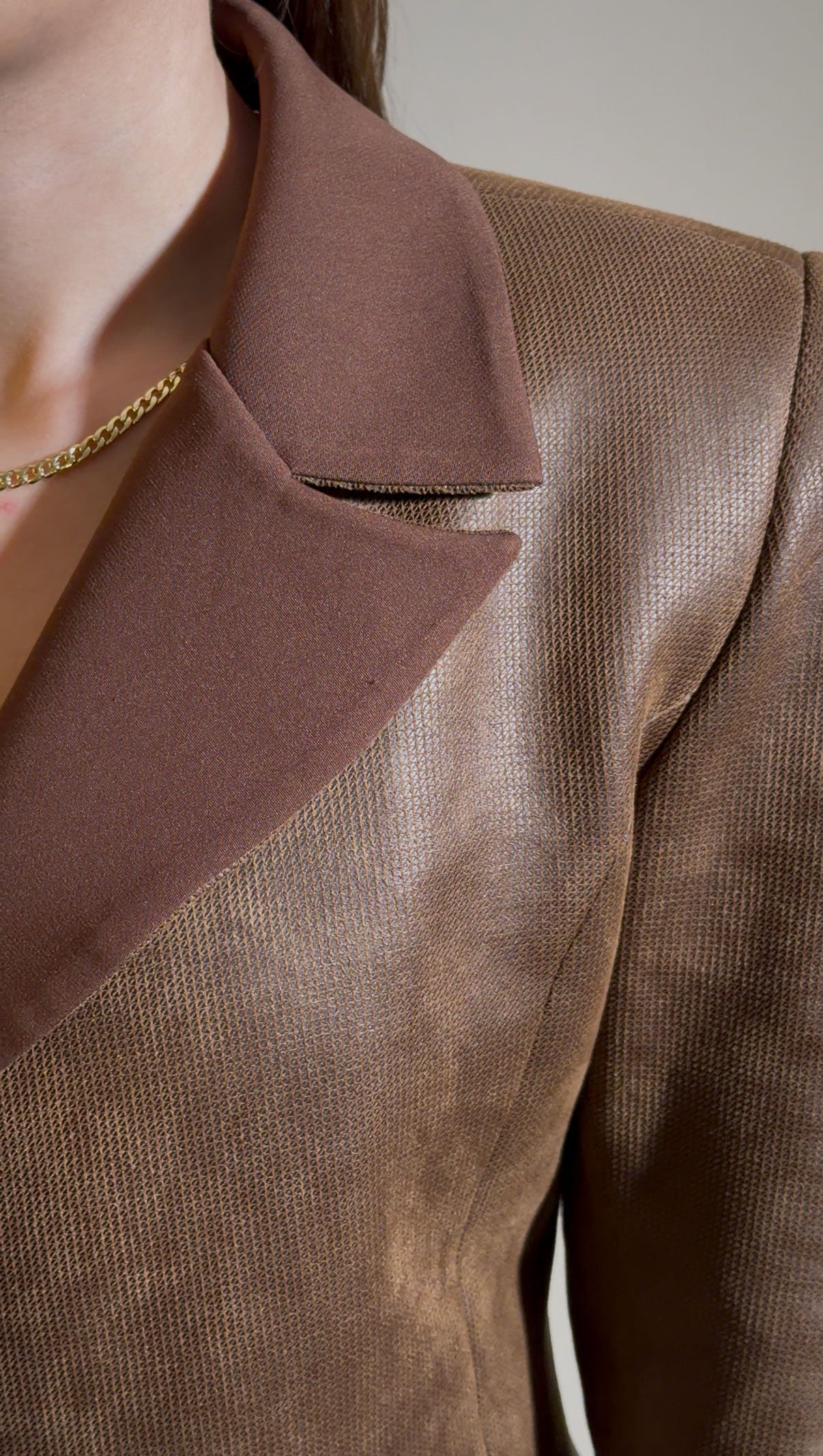 The Brown contrast suit