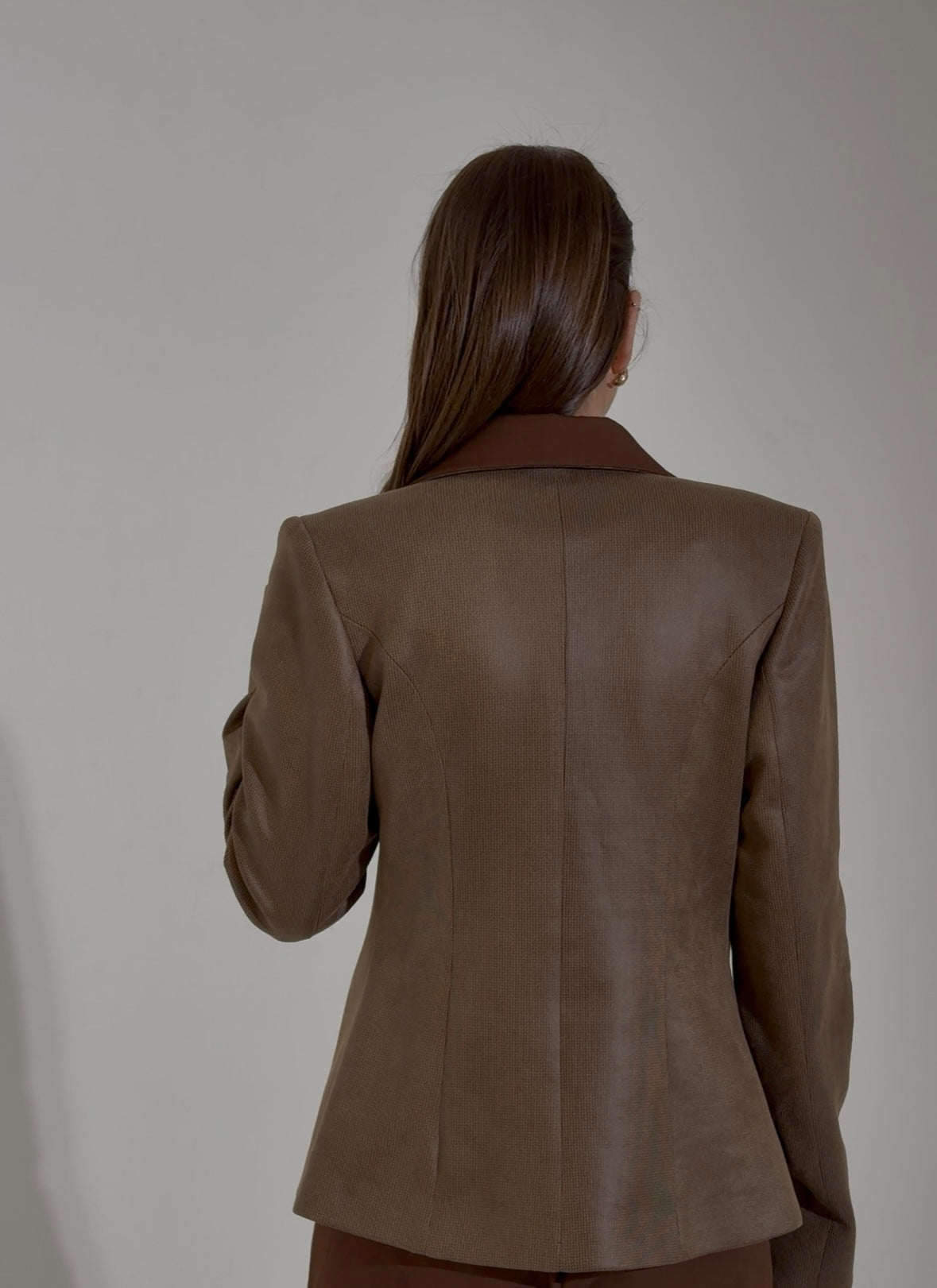 The Brown contrast suit