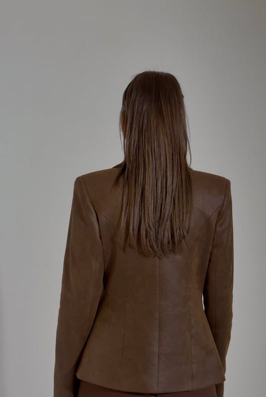 The Brown contrast suit